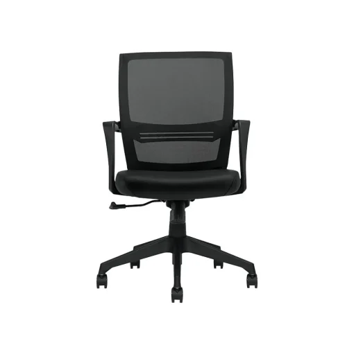 Offices to go Office Chairs<Mesh Back Luxhide Conference Chair, Black (OTG13026B)