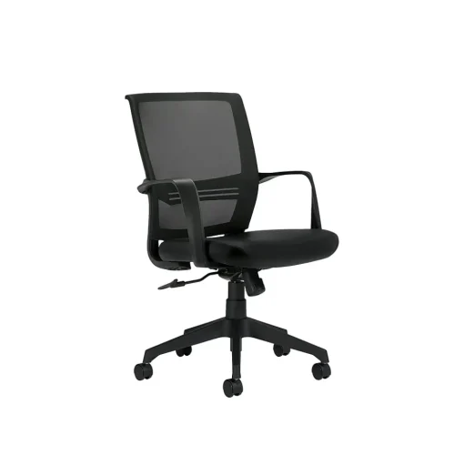 Offices to go Office Chairs<Mesh Back Luxhide Conference Chair, Black (OTG13026B)