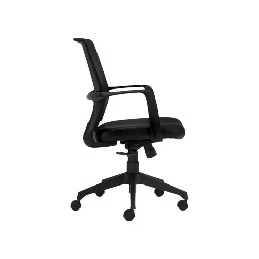 Offices to go Office Chairs<Mesh Back Luxhide Conference Chair, Black (OTG13026B)