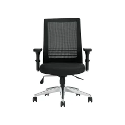Offices to go Office Chairs<Mesh Back Patterned Fabric Task Chair, Black (OTG11325B)