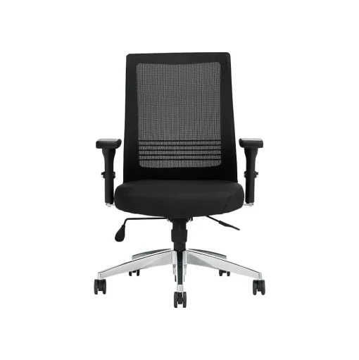Offices to go Office Chairs<Mesh Back Patterned Fabric Task Chair, Black (OTG11325B)