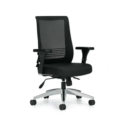 Offices to go Office Chairs<Mesh Back Patterned Fabric Task Chair, Black (OTG11325B)