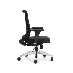 Offices to go Office Chairs<Mesh Back Patterned Fabric Task Chair, Black (OTG11325B)