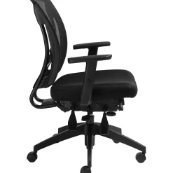 Offices to go Office Chairs<Mesh Multi-Function Task Chair with Arms, Black (OTG2803B)