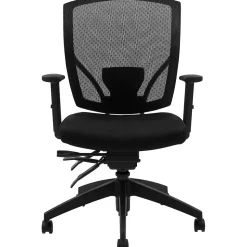 Offices to go Office Chairs<Mesh Multi-Function Task Chair with Arms, Black (OTG2803B)