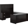 Offices to go Office Desks<Superior Laminate Bundle 2, American Espresso, 29 1/2"H - 65 1/2"H x 71"W x 108"D