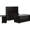 Offices to go Office Desks<Superior Laminate Front Desk Shell w/Storage; Pedestal/Table, Espresso, 29.5"-65"x71"-161"x111"