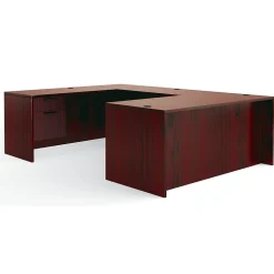 Global Office Desks<Offices to Go Superior Laminate Executive Desk Bundle, American Mahogany (TDOTG1-AML)