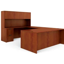 Global Office Desks<Offices to Go Superior Lam Bundle 2, American Dark Cherry Lam, 71"W x 108"L x 65.5"H / 29.5"H