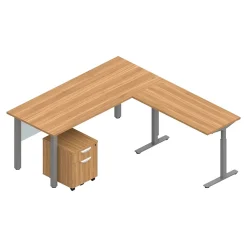Offices to go L-Desks<Superior Laminate 71" L-Shaped Desk, (TDOTG21-AWL)