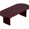 Offices to go Conference Room Tables<Superior Laminate 95"L Racetrack Conference Table, American Mahogany (SL9544RS-AML)