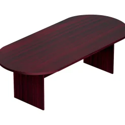 Offices to go Conference Room Tables<Superior Laminate 95"L Racetrack Conference Table, American Mahogany (SL9544RS-AML)