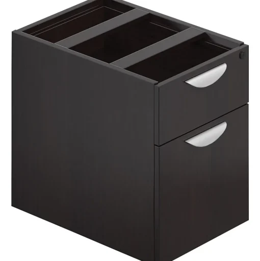 Offices to go File Cabinets<® Superior Laminate Box/File Pedestal, American Espresso, 19"H x 16"W x 22"D