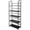 Ore International Bookcases<® 5 Tier Metal Book Shelf, Black
