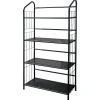 Ore International Bookcases<® 4 Tier Metal Book Shelf, Black