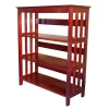 Ore International Bookcases<® Home Decorators Collection 3 Tier Rubberwood Bookcase, Cherry