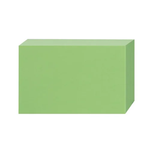 Oxford Index Cards<3" x 5" Index Cards, Blank, Green, 100/Pack (7320GRE)
