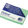 Oxford Index Cards<4" x 6" Index Cards, Blank, Green, 100/Pack (7420GRE)
