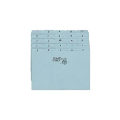 Oxford Index Cards<A-Z 5" x 8" Index Card Files, Blue, 25/Set (OXF P5825)