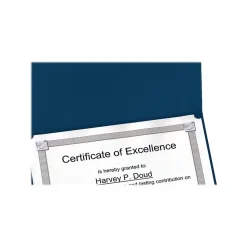 Oxford Awards & Certificates<Certificate Holders, 11.25" x 8.75", Dark Blue, 5/Pack (29900235BGD)