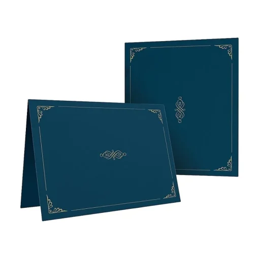 Oxford Awards & Certificates<Certificate Holders, 11.25" x 8.75", Dark Blue, 5/Pack (29900235BGD)