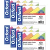 Oxford Index Cards<Glow Index Cards, 4" x 6", 100 Per Pack, 6 Packs (ESS99755-6)