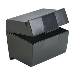 Oxford Index Cards<Index Card File Box, 500-Card Capacity, Black (01581)