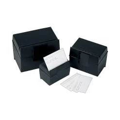 Oxford Index Cards<Index Card File Box, 300-Card Capacity, Black (01351)