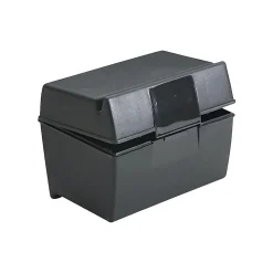 Oxford Index Cards<Index Card File Box, 300-Card Capacity, Black (01351)