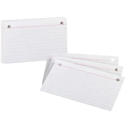 Oxford Index Cards<® Printable Ruled Index Card, 3" x 5", Ruled, White, 50/pack (7351)
