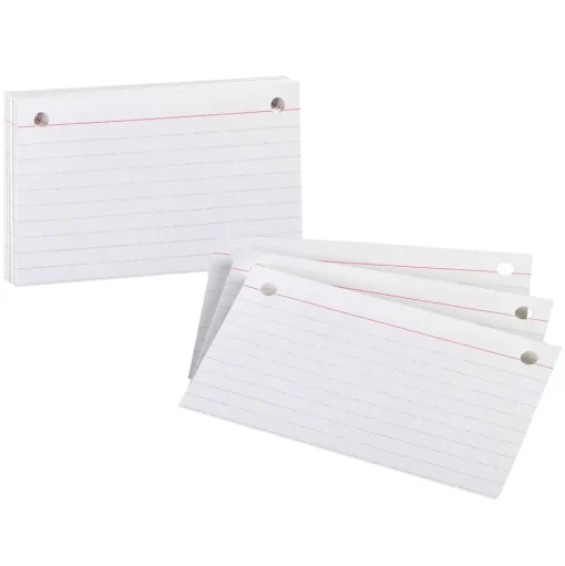 Oxford Index Cards<® Printable Ruled Index Card, 3" x 5", Ruled, White, 50/pack (7351)