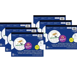 Pacon Classroom Paper<Multi-Program Handwriting Tablet, 40 Sheets, 6/Pack (PAC2483-6)