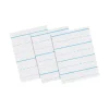 Pacon Classroom Paper<Newsprint Storybook 11" x 8-1/2", 5/8" Ruled Long Way, White, 500 Sheets/Pack (PAC2691)