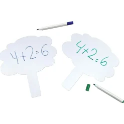 Pacon Dry Erase<Quick Response Dry-Erase Whiteboard, 9" x 9.5", 10/Pack (PAC9011-10)