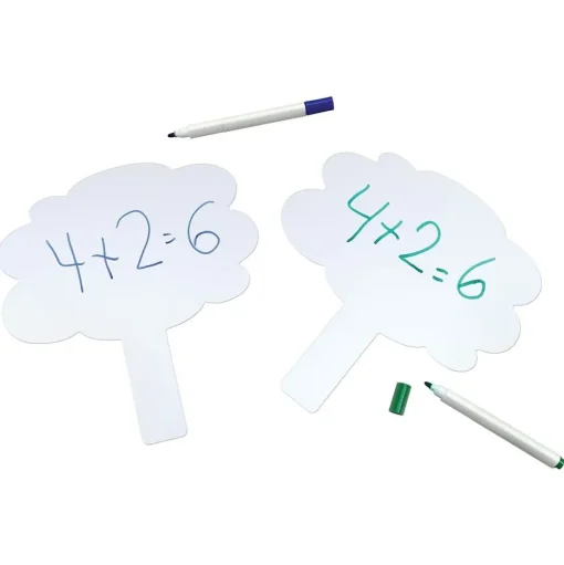 Pacon Dry Erase<Quick Response Dry-Erase Whiteboard, 9" x 9.5", 10/Pack (PAC9011-10)
