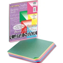 Pacon Card Stock<Reminiscence 65 lb. Cardstock Paper, 8.5" x 11", Assorted Brights, 50 Sheets/Pack (PAC109131)