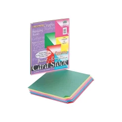 Pacon Card Stock<Reminiscence 65 lb. Cardstock Paper, 8.5" x 11", Assorted Brights, 50 Sheets/Pack (PAC109131)