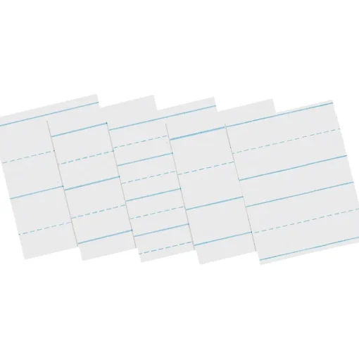 Pacon Classroom Paper<Skip-A-Line Newsprint, 11" x 8.5", Ruled, 500 Sheets/Ream