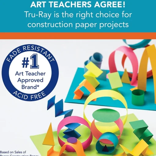 Pacon Construction Paper<Tru-Ray 9" x 12" Construction Paper, Magenta, 50 Sheets/Pack (PAC103000)