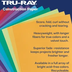 Pacon Construction Paper<Tru-Ray 9" x 12" Construction Paper, Magenta, 50 Sheets/Pack (PAC103000)