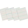 Zaner-Bloser Classroom Paper<Pacon 10-1/2" x 8", 1/2" Ruled Broken Midline Newsprint, White, 500 Sheets/Pk