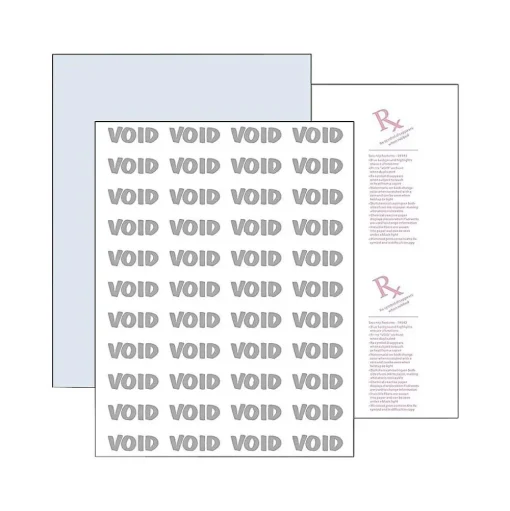 Paris Security & Carbon<DocuGard Premier 8.5" x 11" Medical Security Paper, 24 lbs., Blue, 500 Sheets/Ream (PRB04543)