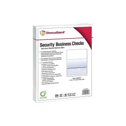 Paris Security & Carbon<DocuGard Standard 8.5" x 11" Security Check On Bottom, 24 lbs., Blue, 500 Sheets/Ream, 2500/Carton (04517P)
