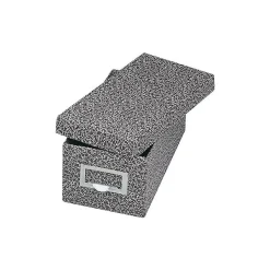Pendaflex Index Cards<Index Card File Box, Black Agate, 1000 Card Capacity (GLW 93 BLA)