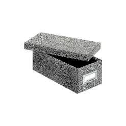 Pendaflex Index Cards<Index Card File Box, Black Agate, 1000 Card Capacity (GLW 93 BLA)