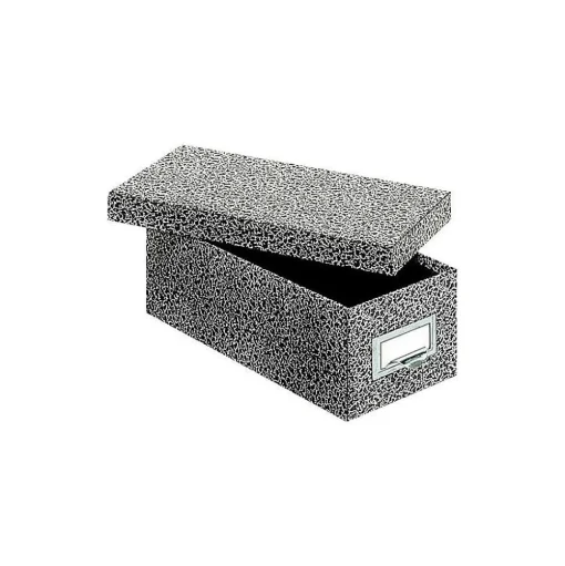 Pendaflex Index Cards<Index Card File Box, Black Agate, 1000 Card Capacity (GLW 93 BLA)