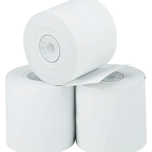 PM Company Pos Paper<® Direct Printing Thermal Paper Roll, White, 2 1/4"(W) x 165'(L), 3/Pack