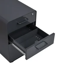 Poppin File Cabinets<Stow 3 Drawer Vertical File, Charcoal, Letter/Legal, 15.75''W (103536)