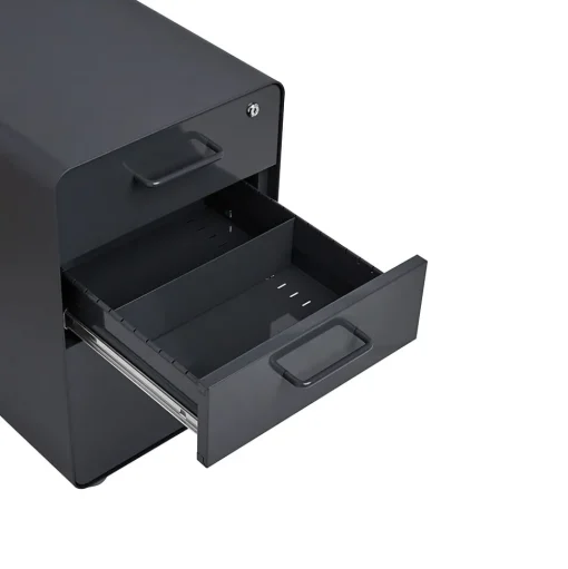 Poppin File Cabinets<Stow 3 Drawer Vertical File, Charcoal, Letter/Legal, 15.75''W (103536)