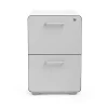 Poppin File Cabinets<, Stow 2-Drawer File Cabinet, White & Light Gray (101834)
